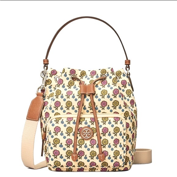 Tory Burch Bags New Tory Burch Virginia Printed Bucket Bag Poshmark